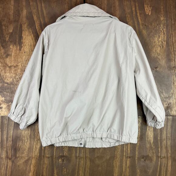 Nautica Womens Jacket Tan Windbreaker Bomber Rain Gorpcore Fly Away Outdoors L - Picture 9 of 12